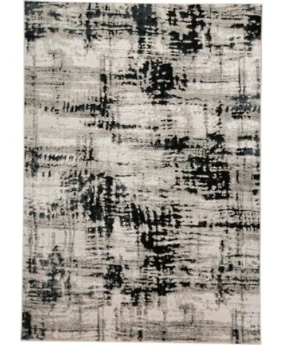 Simply Woven Hadlee R3339 Black Rug