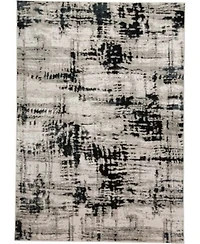 Simply Woven Hadlee R3339 Black Rug