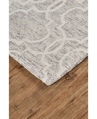 Feizy Belfort R8775 Silver 5' x 8' Area Rug