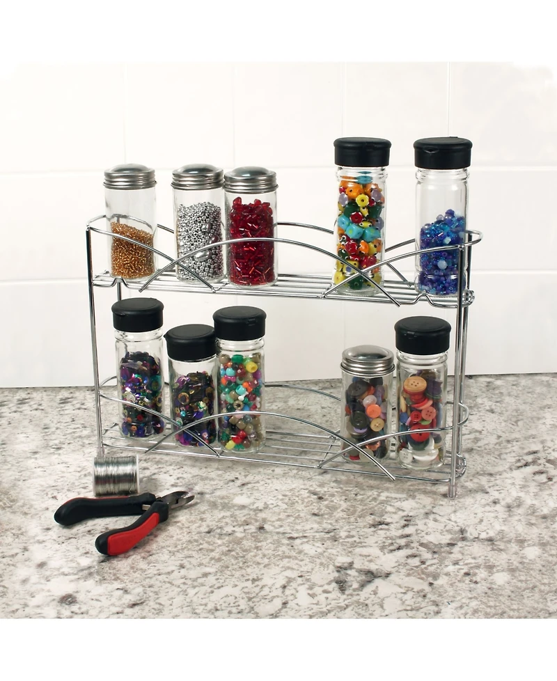Spectrum Countertop Wall Mount 2-Tier Spice Rack