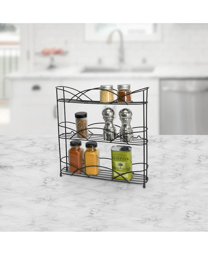 Spectrum Countertop Wall Mount 3-Tier Spice Rack