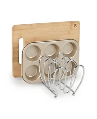 Spectrum Diversified Bloom Kitchen Lid Holder Organizer For Plates, Cutting Boards, Bakeware