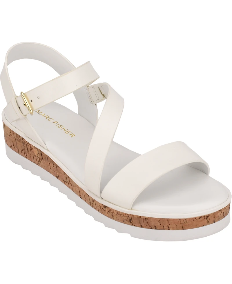 Marc Fisher Women's Grandie Treaded Flatform Wedge Sandals