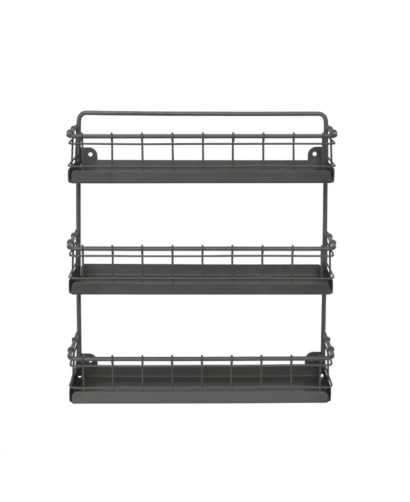 Spectrum Vintage-like Living Wall Mount 3-Tier Spice Rack