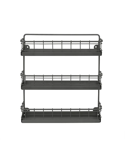Spectrum Vintage-like Living Wall Mount 3-Tier Spice Rack