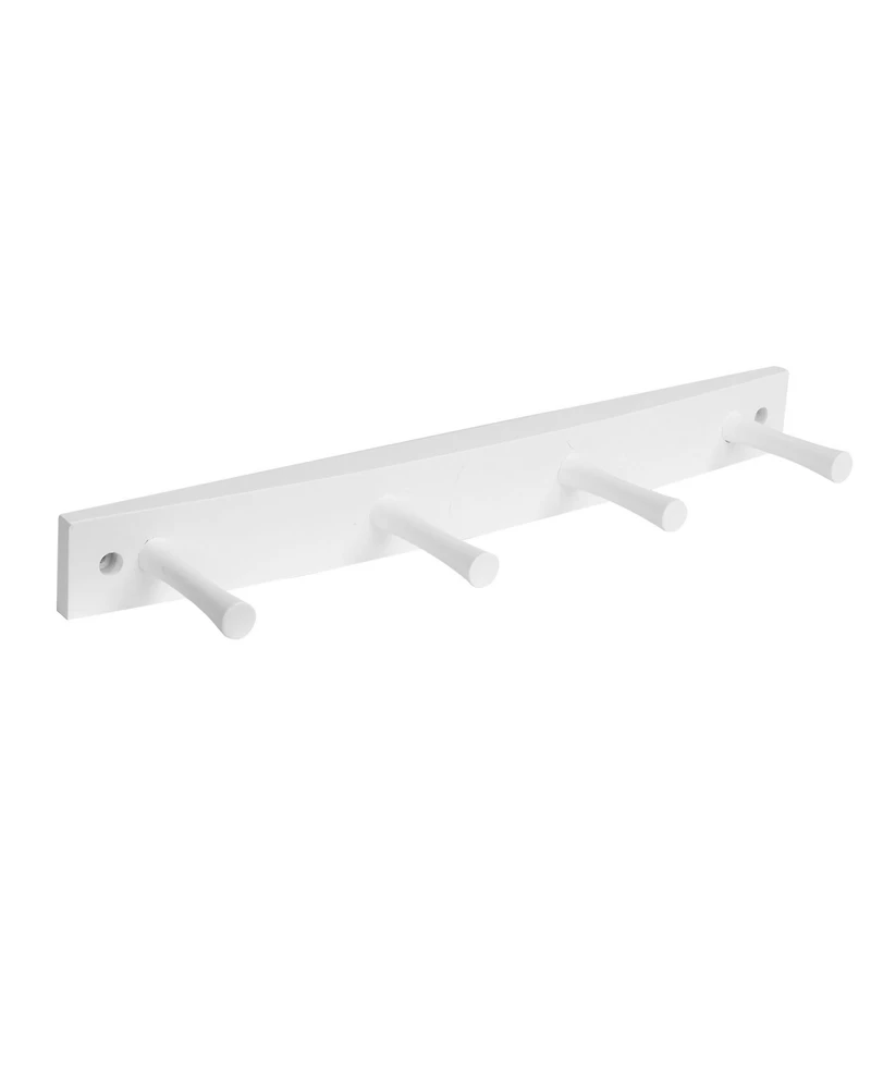 Spectrum Diversified Wall-Mounted 4 Peg Wood Hook Rack