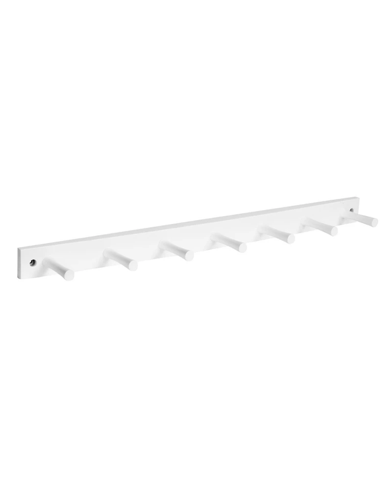 Spectrum Diversified Wall-Mounted 7 Peg Wood Hook Rack