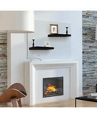 Sorbus 2 Pack 24 Inch Wall Mounted Floating Shelves for Bedroom, Decor, Kitchen