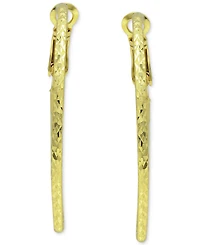 Giani Bernini Textured Hoop Earrings, 2" Created for Macy's