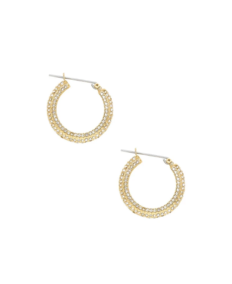 Ettika Sparkle Bits Mini Crystal Hoops