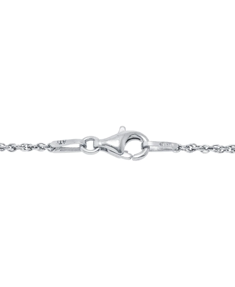 Giani Bernini Cubic Zirconia 18" Cross Pendant Necklace in Sterling Silver, Created for Macy's