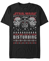 Fifth Sun Men's Star Wars Darth Vaderlack of Cheer Christmas Short Sleeve T-shirt