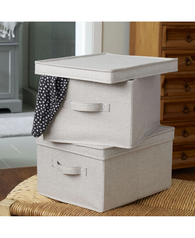 Household Essentials Large Fabric Storage Bins 2 Pack