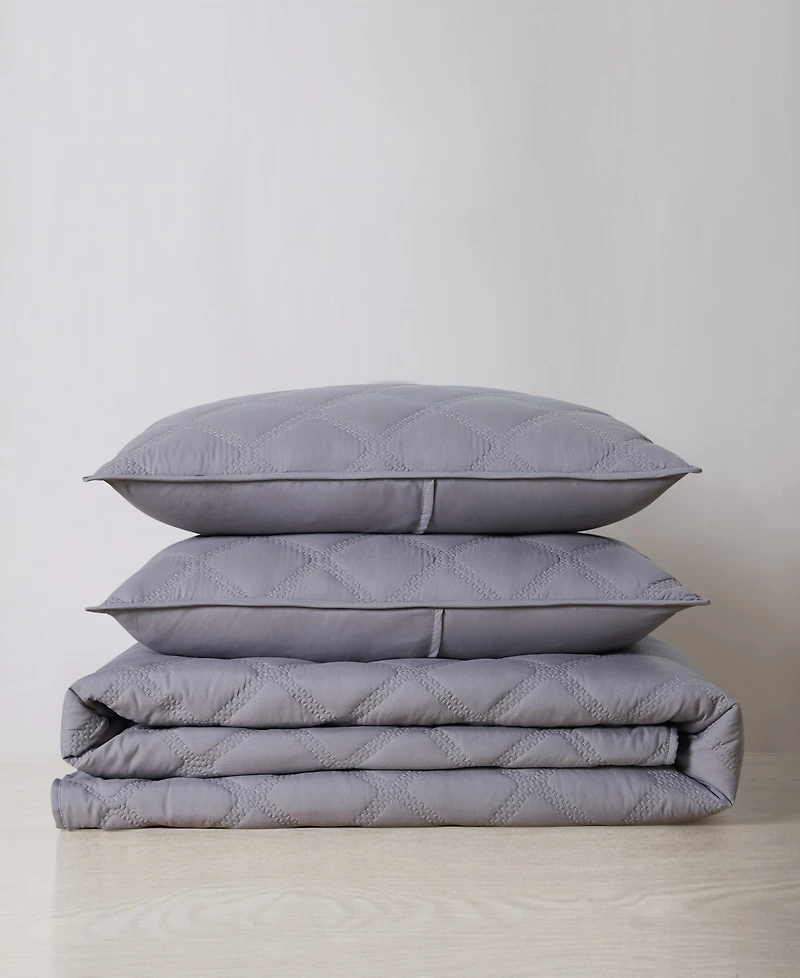 Truly Soft Everyday 3D Puff 3-Pc. Quilt Set, King