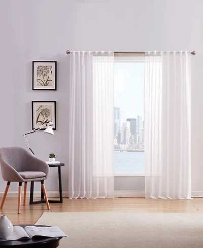 Style 212 Sheer 2 Piece Window Curtain