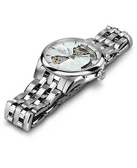 Hamilton Women's Swiss Automatic Jazzmaster Open Heart Stainless Steel Bracelet Watch 36mm