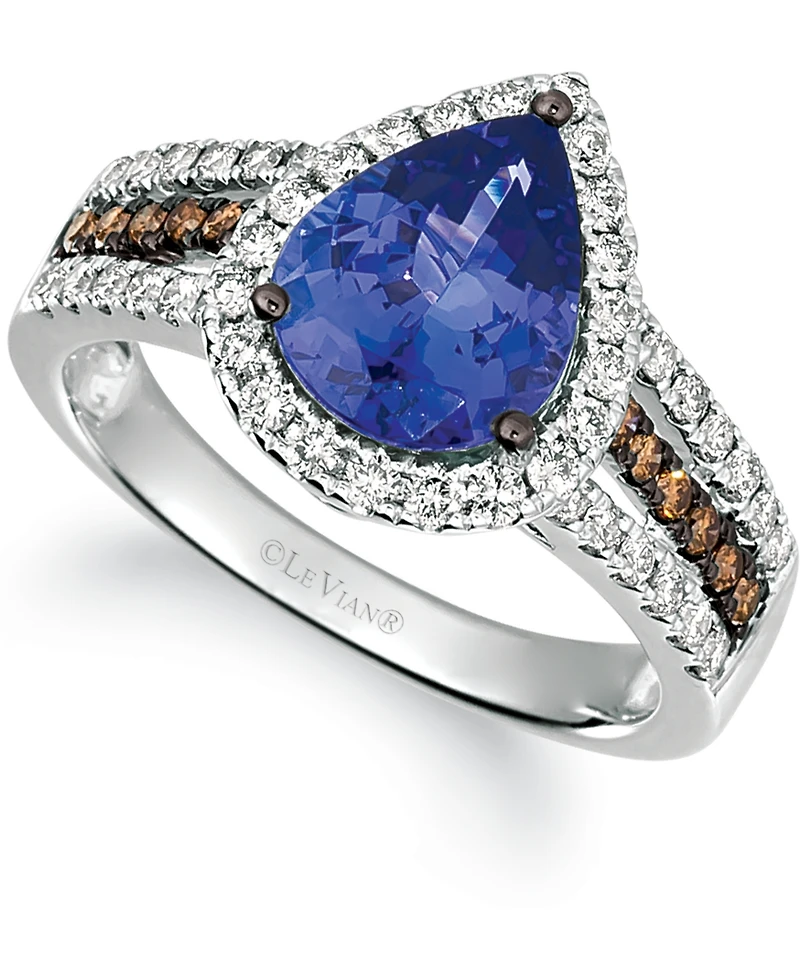 Le Vian Blueberry Tanzanite (2 ct. t.w.) & Diamond (5/8 Ring 14K White Gold (Also available Rose and Gold)