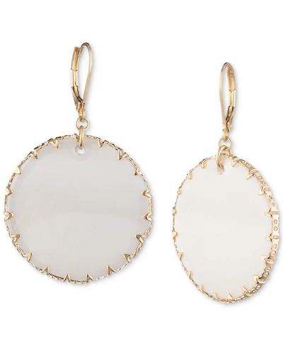 lonna & lilly Gold-Tone & Colored Disc Drop Earrings