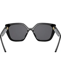 Prada Monochrome Rectangular Women's Sunglasses