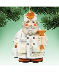 Designocracy Doctor Santa Wooden Ornament