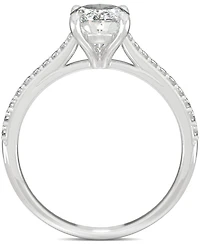 Charles & Colvard Moissanite Oval Engagement Ring (2-1/2 ct. t.w. Dew) in 14k White Gold or 14k Yellow Gold