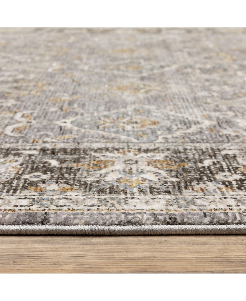 Oriental Weavers Maharaja 91E Gray and Blue 2' x 3' Area Rug