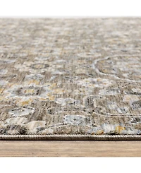 Oriental Weavers Maharaja 532D Gray and Tan 2'3" x 7'6" Runner Rug