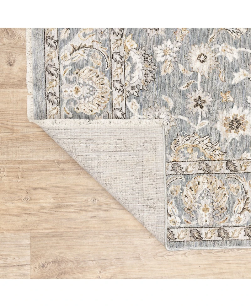 Oriental Weavers Maharaja 70E Blue and Ivory 2'3" x 7'6" Runner Rug