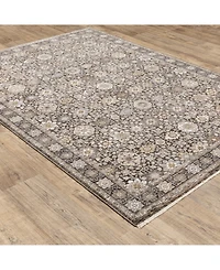Oriental Weavers Maharaja 71W Gray and Ivory 2' x 3' Area Rug