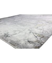 Bashian Charm Cha-01 Gray, Gold 5' x 8' Area Rug