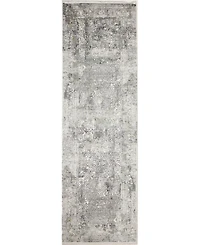 Bashian Charm Cha-09 Gray 2'6" x 8' Runner Rug
