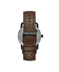 Fossil Men's Copeland Brown Leather Strap Watch 42mm