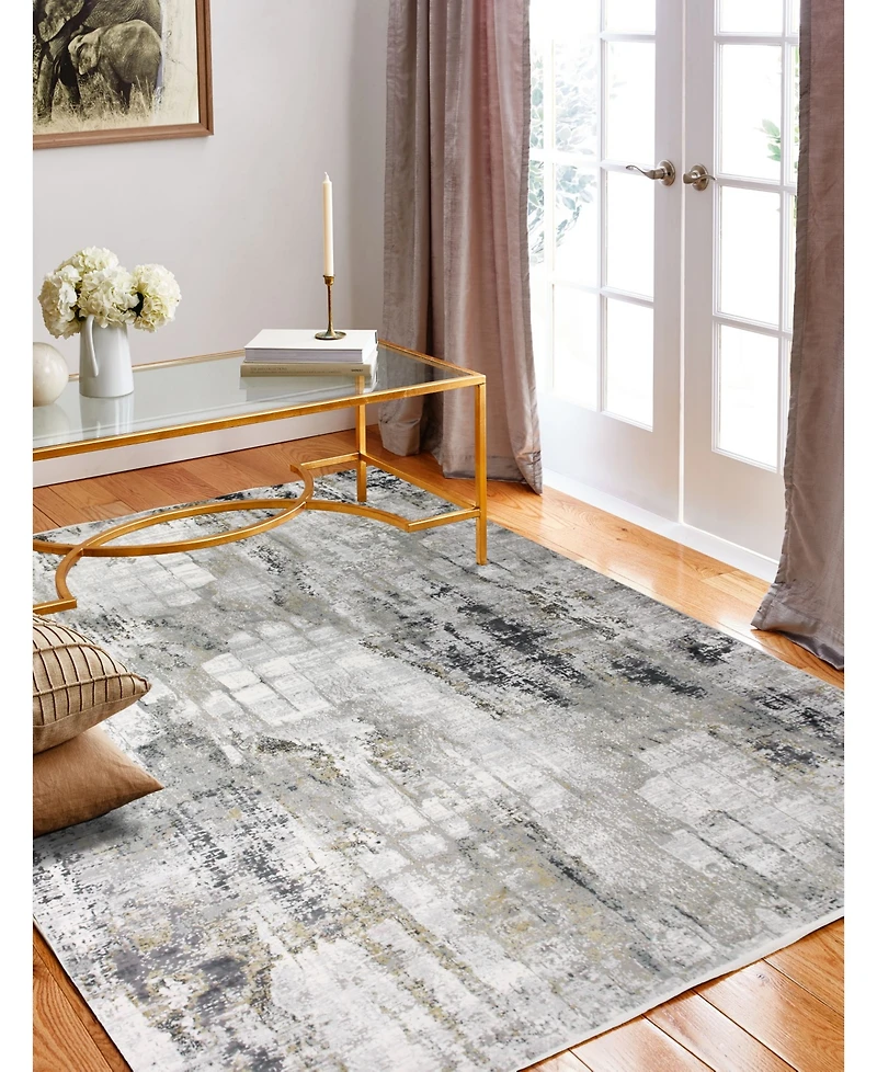 Bashian Charm Cha-03 Gray 4' x 6' Area Rug