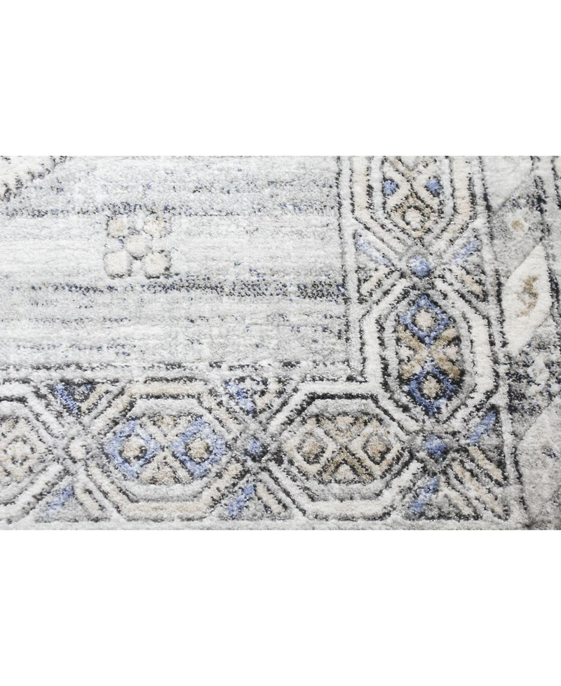 Closeout! Bashian Mesa Mes-02 Silver 7'6" x 9'6" Area Rug