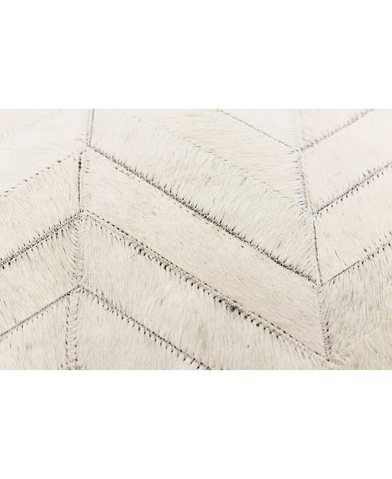 Bashian Cowhide Fie-01 White 8' x 10' Area Rug