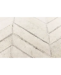 Bashian Cowhide Fie-01 White 8' x 10' Area Rug