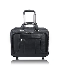 Mcklein West Town 15" Fly-Through Checkpoint-Friendly Patented Detachable -Wheeled Laptop Briefcase