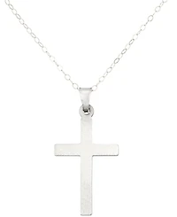 Textured Cross 18" Pendant Necklace