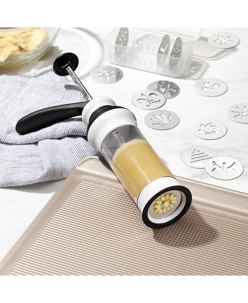 Oxo 12 Disks Cookie Press with Storage Case