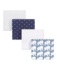 Hudson Baby Boys Cotton Flannel Receiving Blanket Wraps