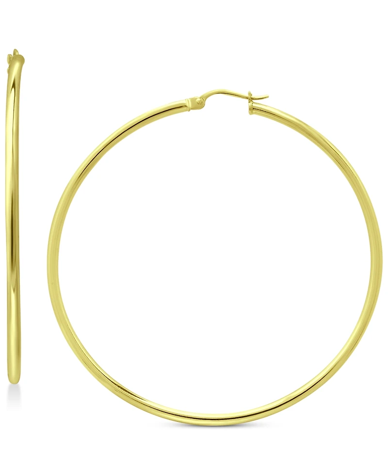 Giani Bernini Polished Hoop Earrings in 18k Gold-Plated Sterling Silver, Created for Macy's