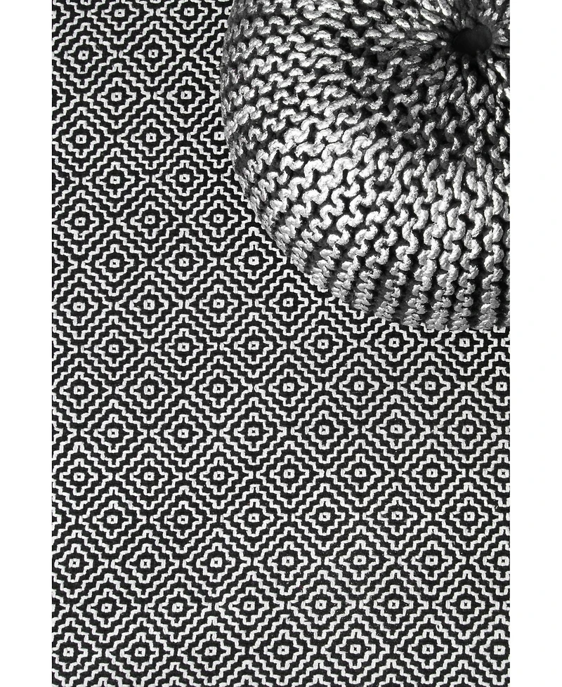 nuLoom Lorretta HMCO6A Black 5' x 8' Area Rug