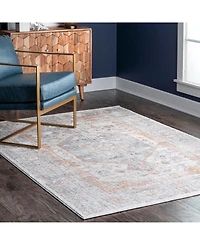 nuLoom Jacquie RZAB07C Silver 8' x 10' Area Rug