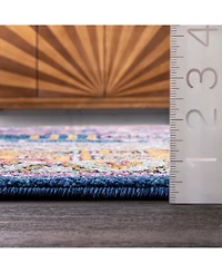 nuLoom Marisela RZBD48A Navy 5' x 7'5" Area Rug