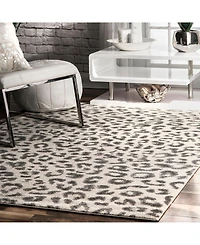 nuLoom Leopard RZBD61A Gray 5' x 7'5" Area Rug