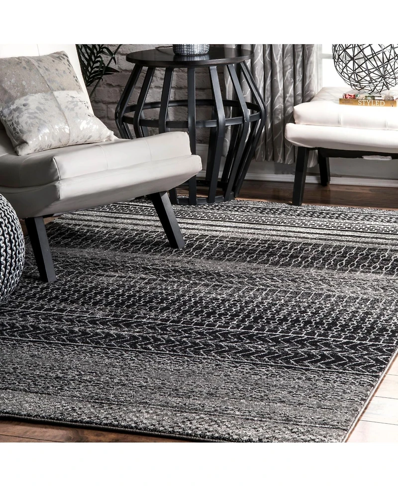 nuLoom Nova RZBD65A Onyx 8' x 10' Area Rug