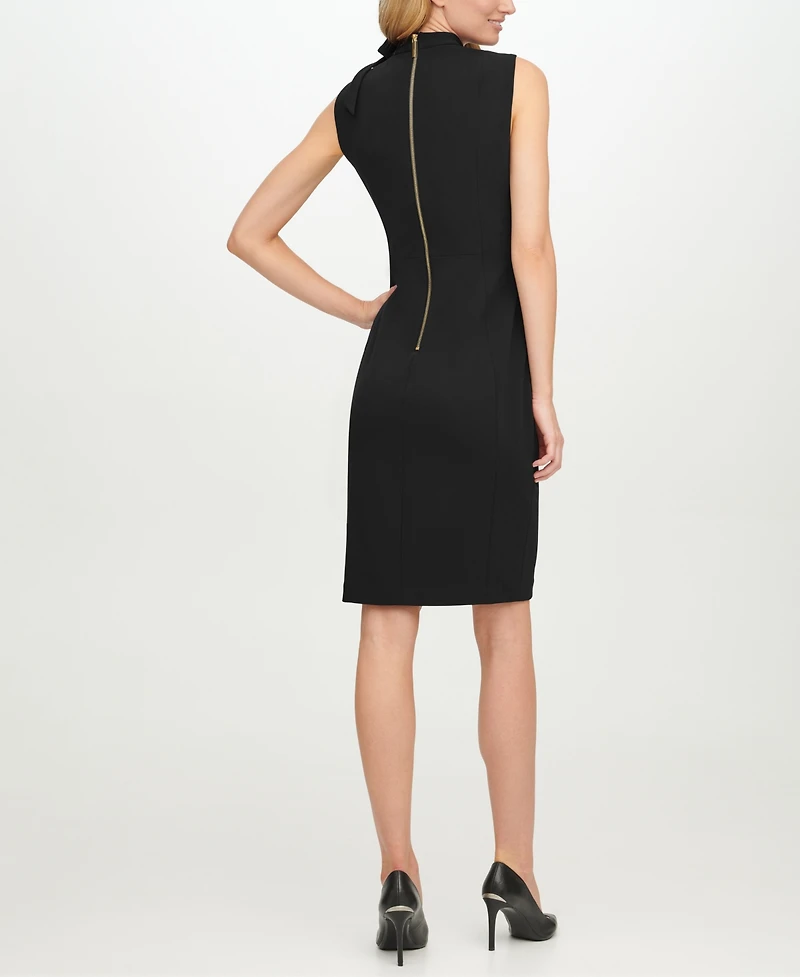 Calvin Klein Petite Bow-Neck Sheath Dress