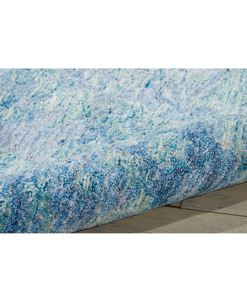 Nourison Home Gemstone GEM05 Aqua 5'6" x 7'5" Area Rug