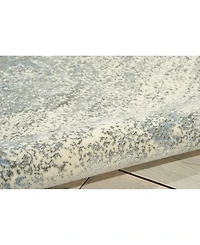 Nourison Home Luminance LUM10 Silver 2'3" x 8' Runner Rug