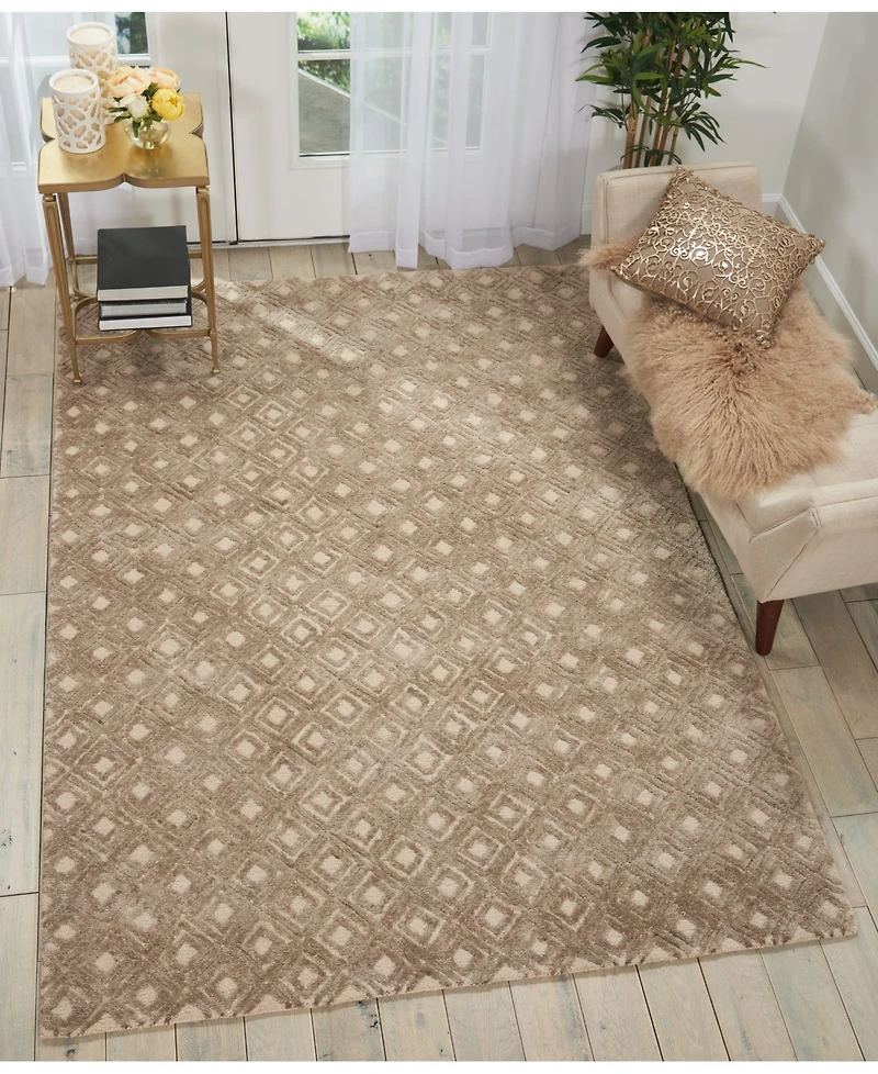 Nourison Home Deco Mod DEC02 Taupe 5'3" x 7'4" Area Rug